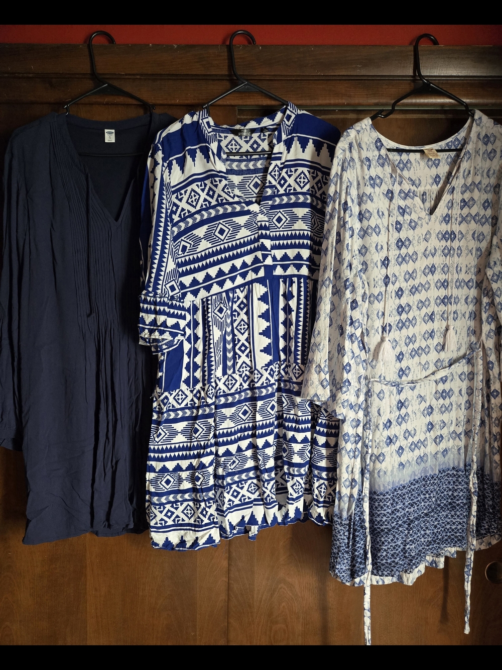 Women’s Blue Geometric Print Dress